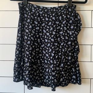 Madewell floral skirt